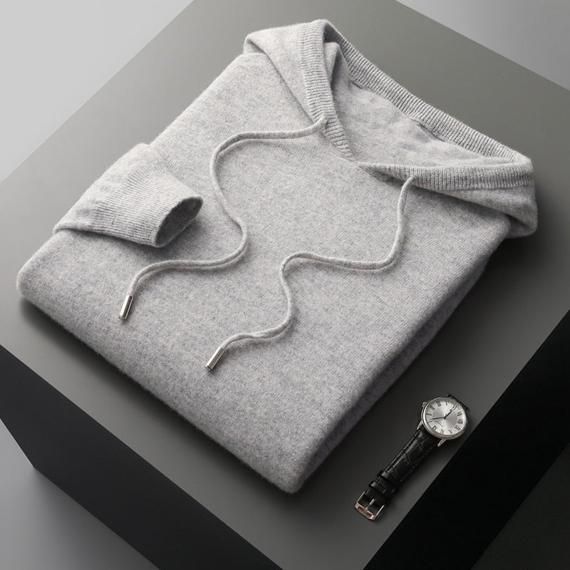 Merino Wool Hooded - Sweater CASA LARO MEN