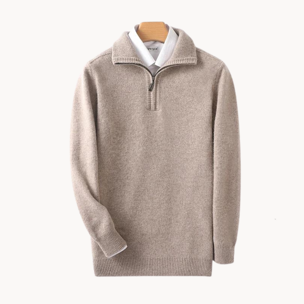Merino Wool Quarter Zip - Sweater CASA LARO MEN