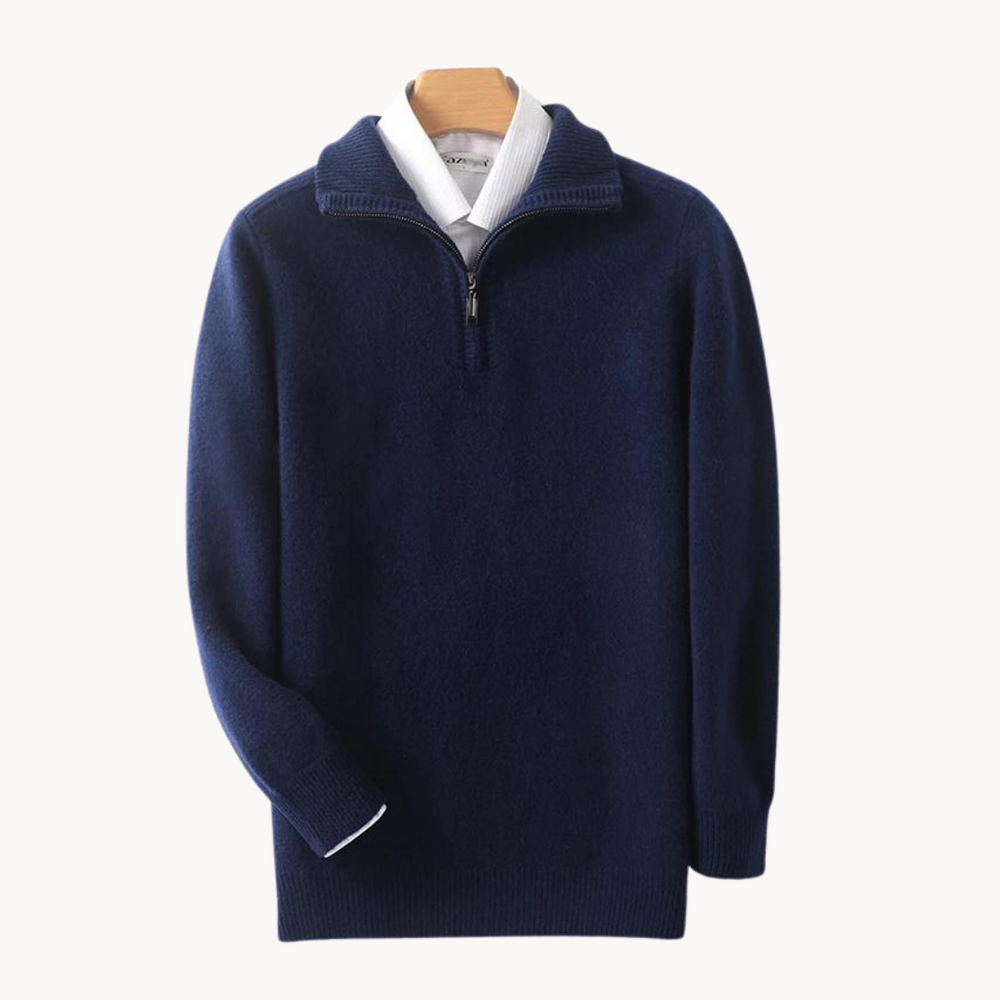 Merino Wool Quarter Zip - Sweater CASA LARO MEN