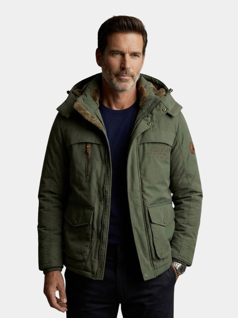 Military Hooded Jacket - Casa  Laro CASA LARO