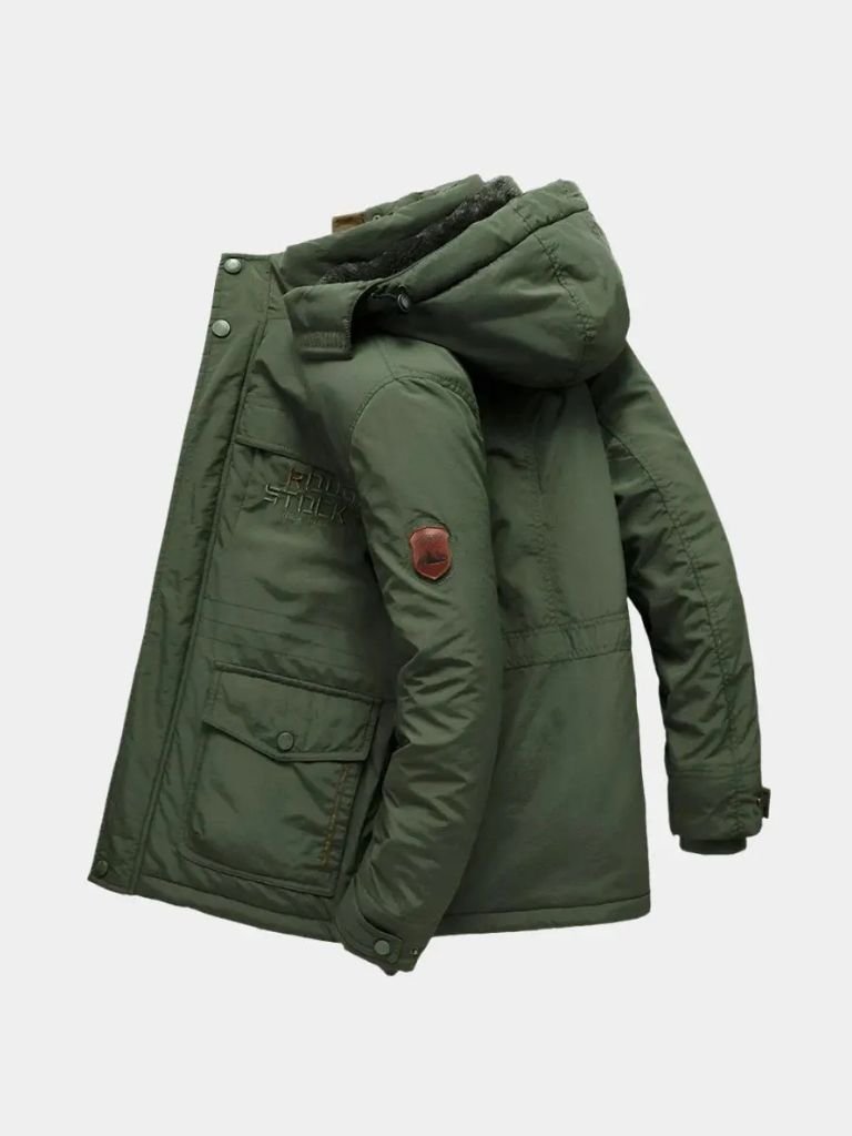 Military Hooded Jacket - Casa  Laro CASA LARO
