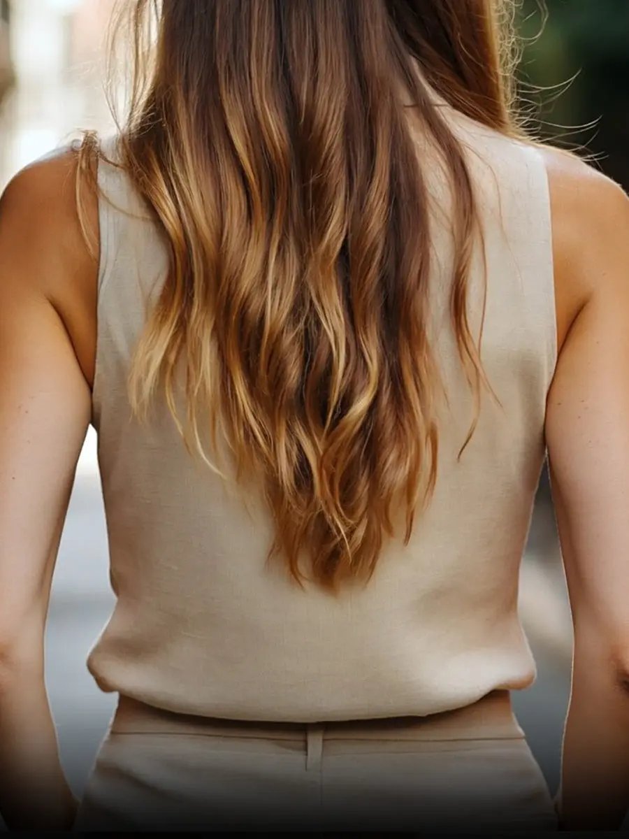 Minimalist High-Collar Sleeveless Linen Top - Blouse CASA LARO