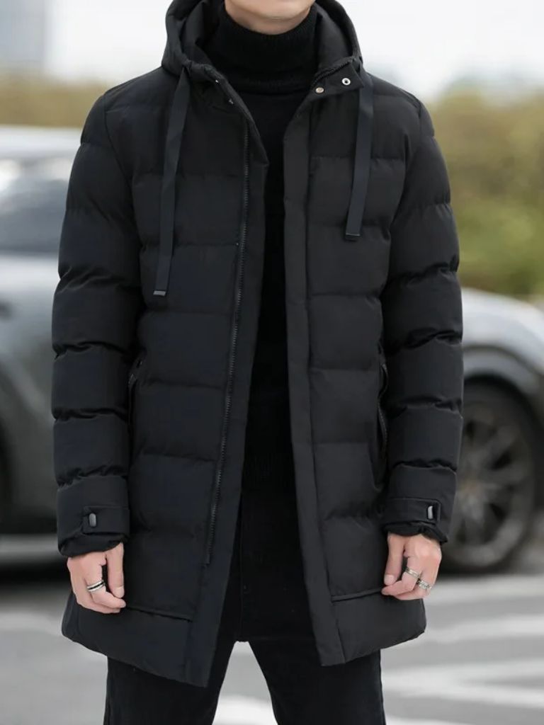 Minimalist Long Puffer Coat - Casa  Laro CASA LARO