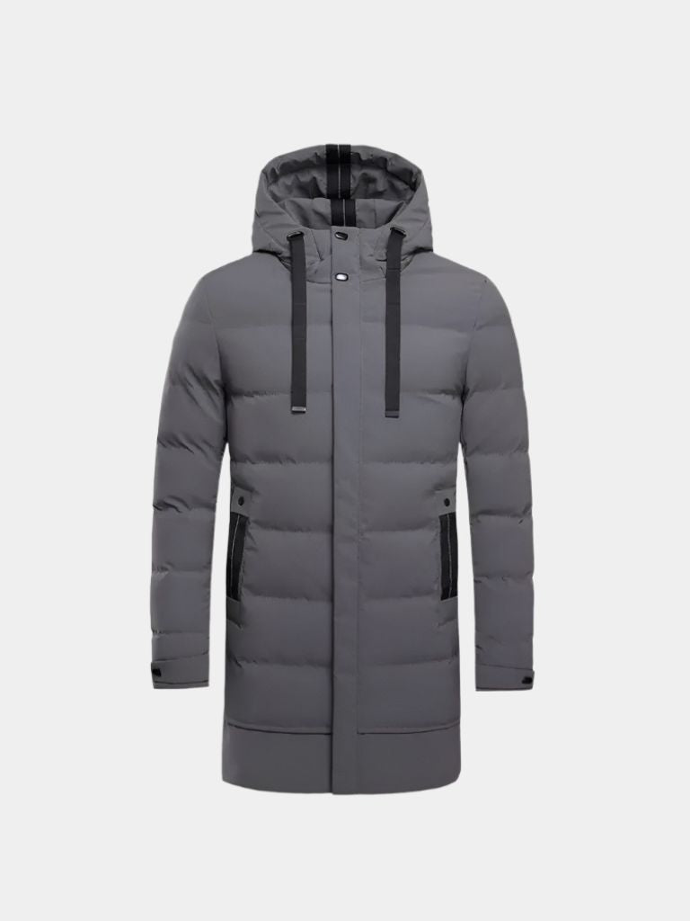 Minimalist Long Puffer Coat - Casa  Laro CASA LARO