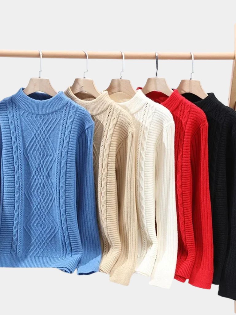Minimalist Textured Sweater - Casa  Laro CASA LARO