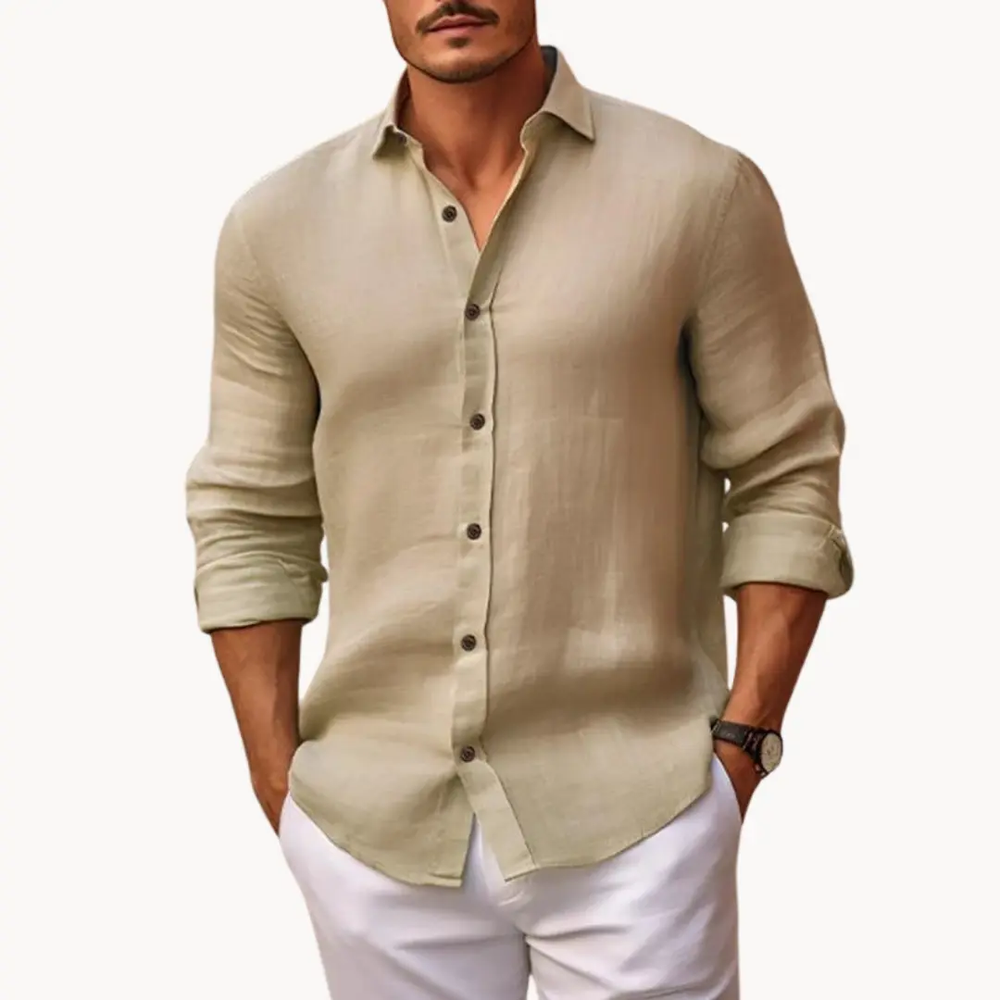 Modena Cotton-Linen Button-Down - Shirt CASA LARO