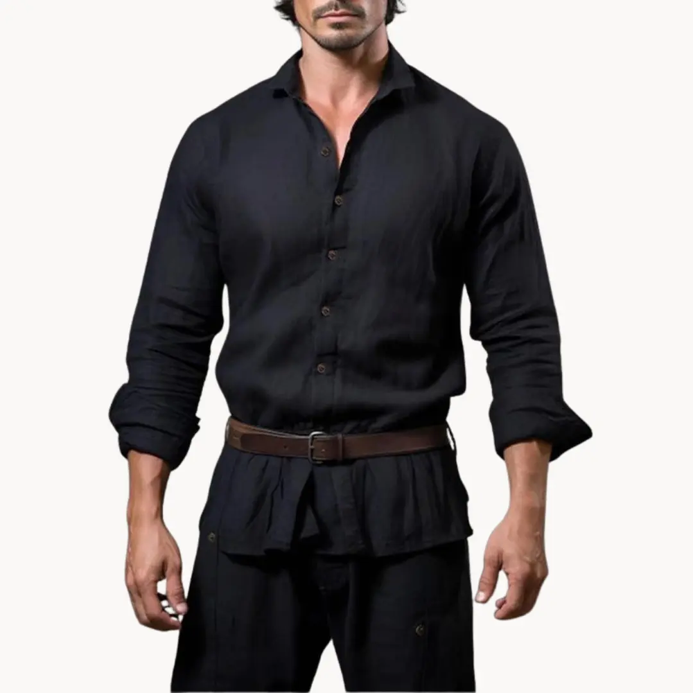 Modena Cotton-Linen Button-Down - Shirt CASA LARO