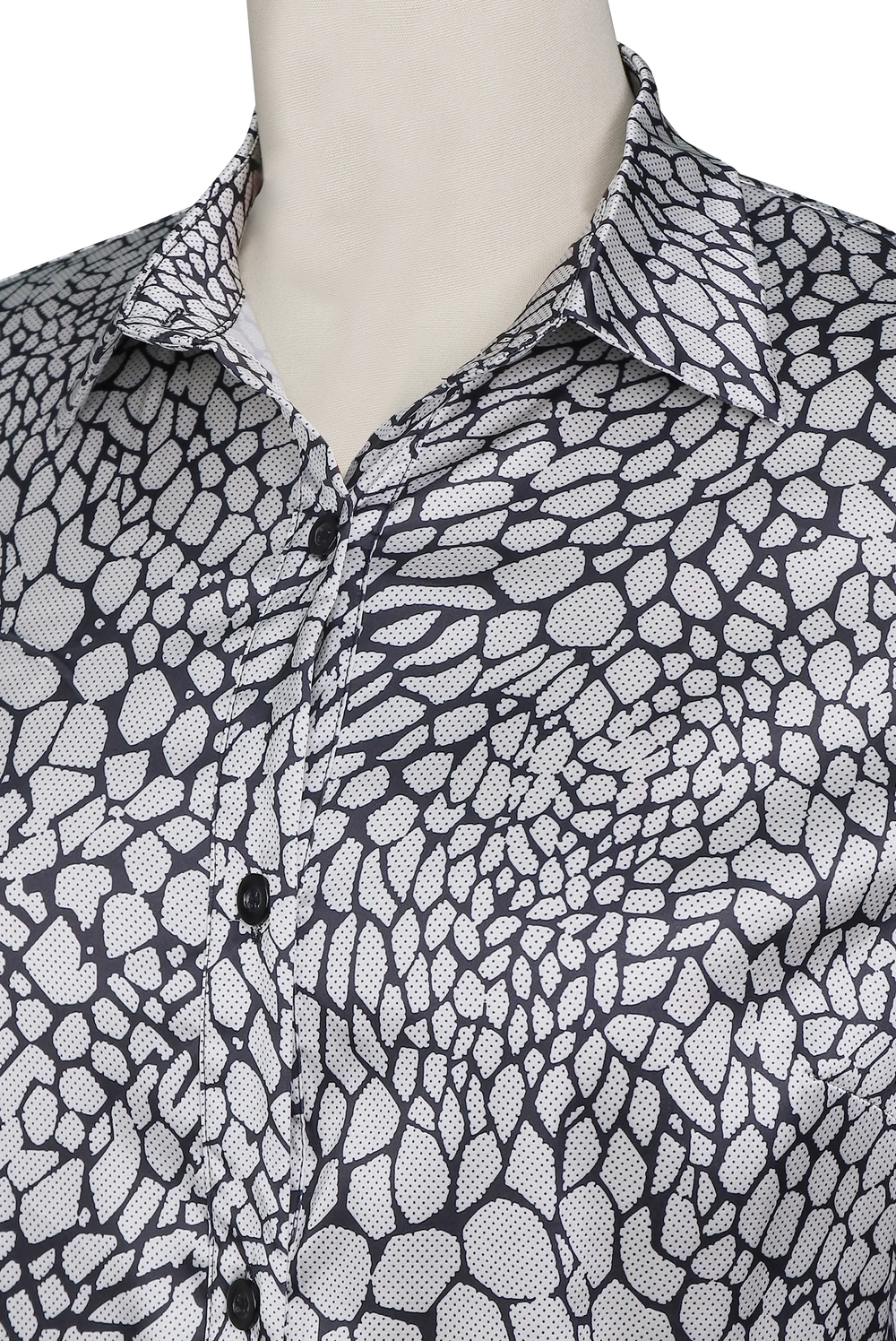 Modern Satin Printed Snake Pattern - Blouse CASA LARO