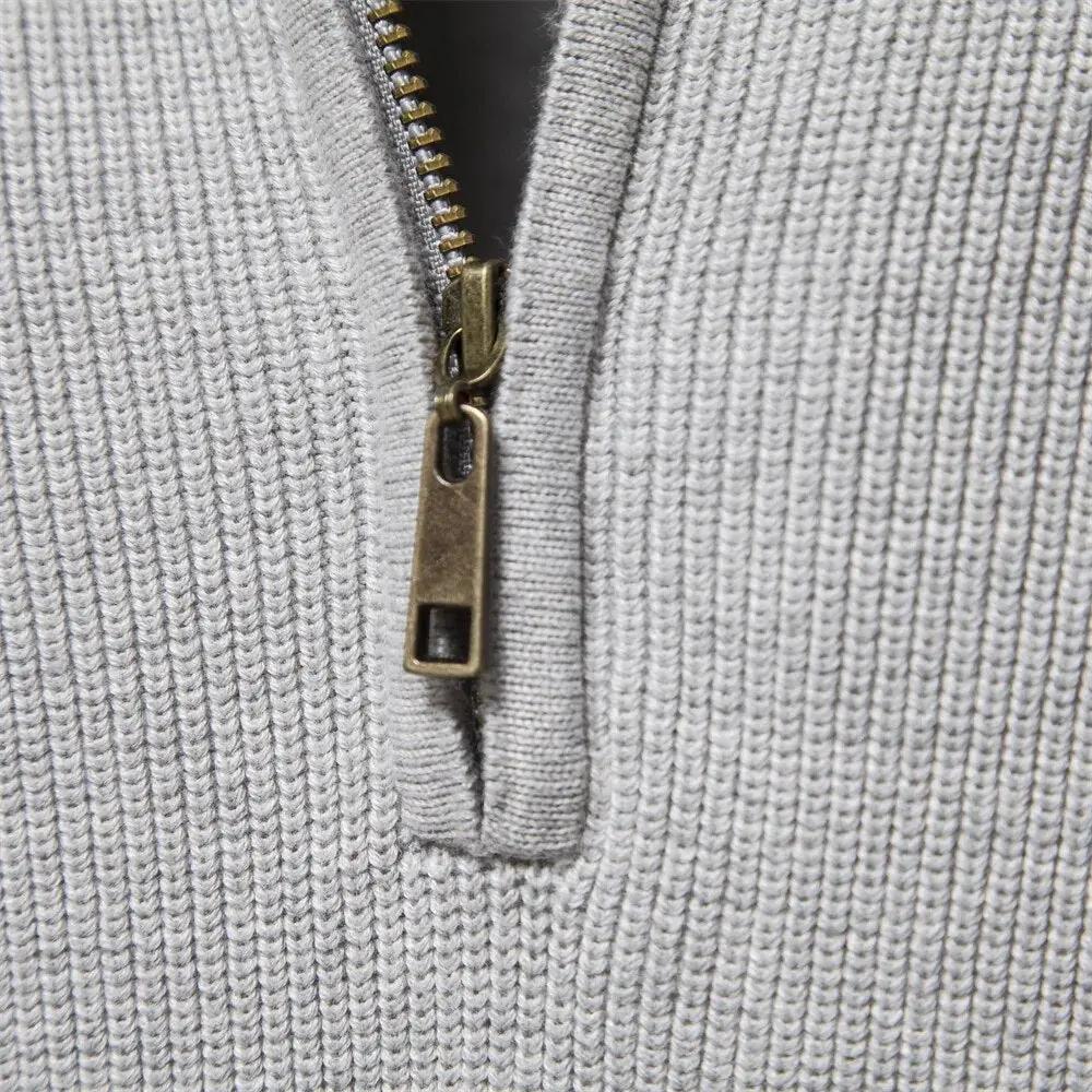 Moss Green Quarter Zip - Sweater CASA LARO