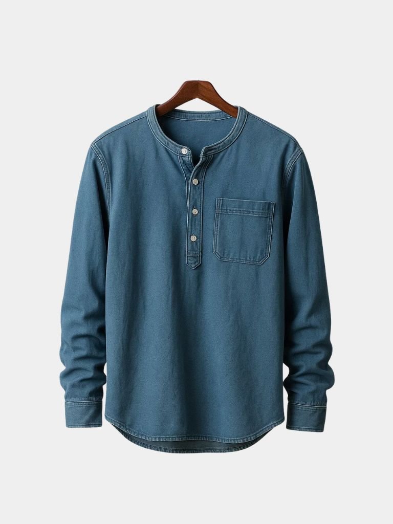 Nash Henley Long Sleeve Shirt – Casa  Laro CASA LARO