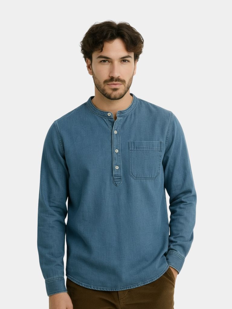 Nash Henley Long Sleeve Shirt – Casa  Laro CASA LARO