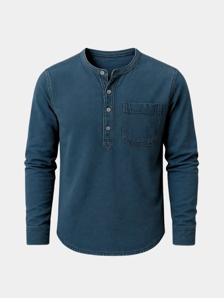 Nash Henley Long Sleeve Shirt – Casa  Laro CASA LARO