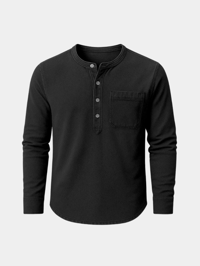 Nash Henley Long Sleeve Shirt – Casa  Laro CASA LARO