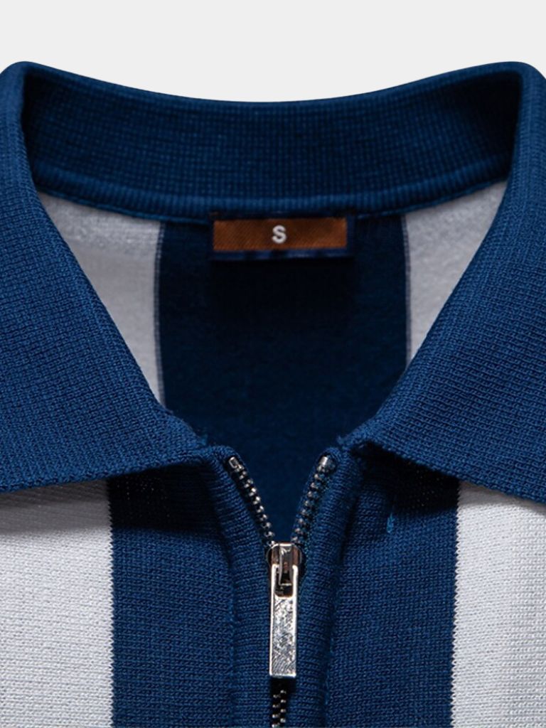 Navy Stripe Polo - Casa  Laro CASA LARO