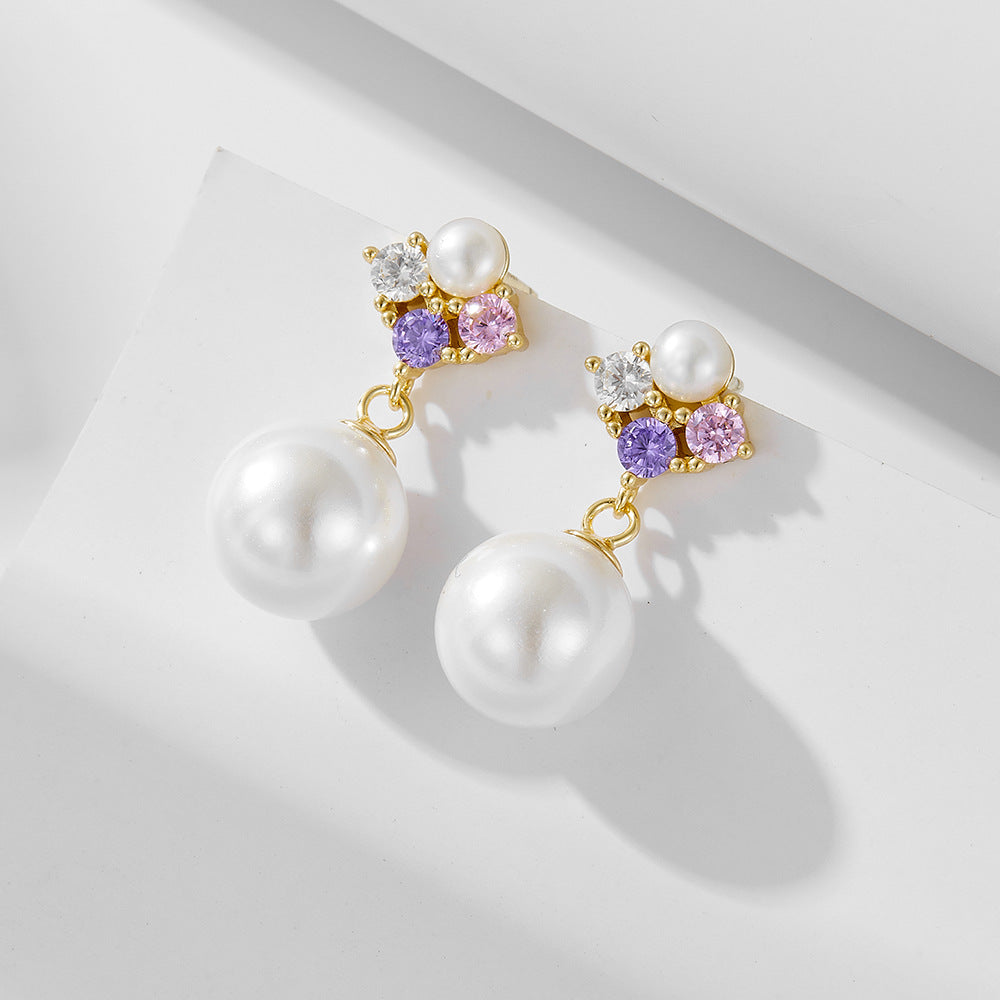 Elegant Pearls Sterling Silver Pendant Earrings Carly Jewelry