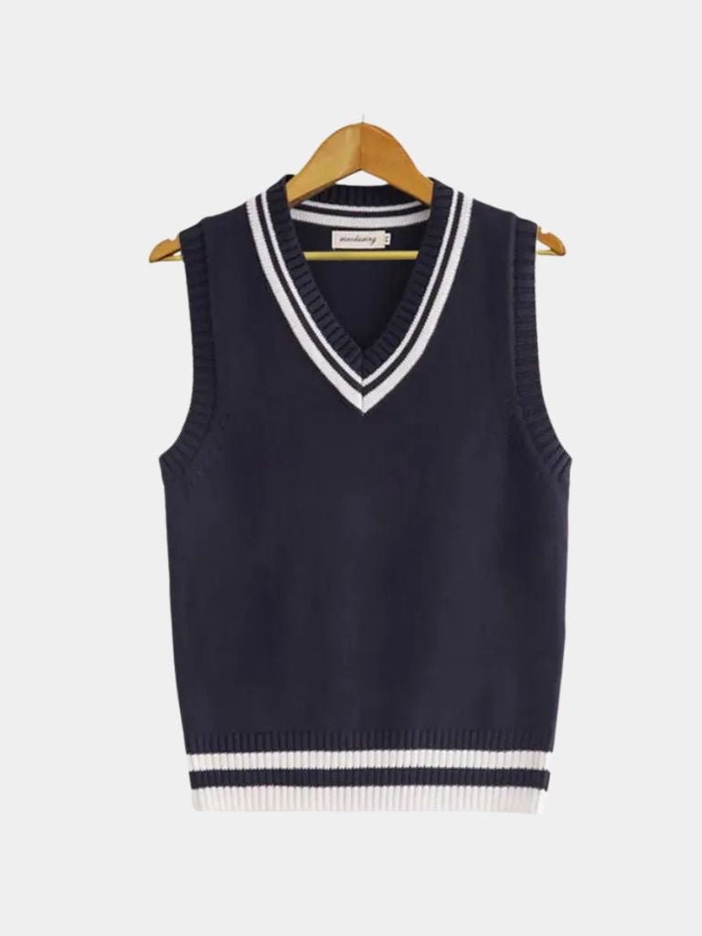 Old Money Essential Knit Vest - Casa  Laro CASA LARO