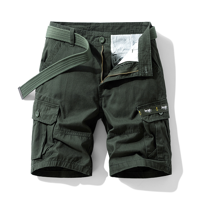 Olive Cotton Cargo - Shorts CASA LARO MEN