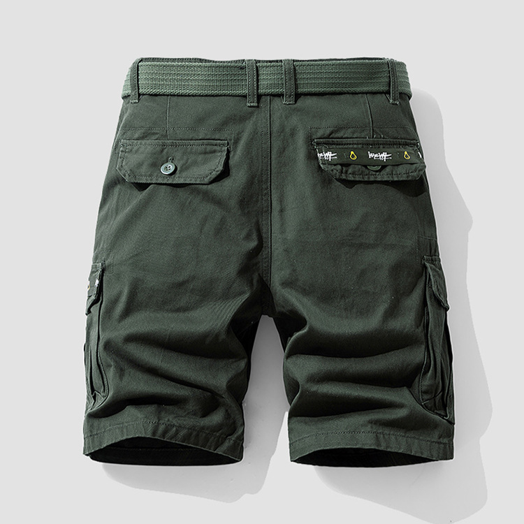 Olive Cotton Cargo - Shorts CASA LARO MEN