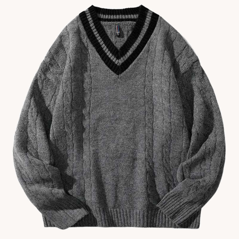 Oversized Knitted V-Neck - Sweater CASA LARO MEN