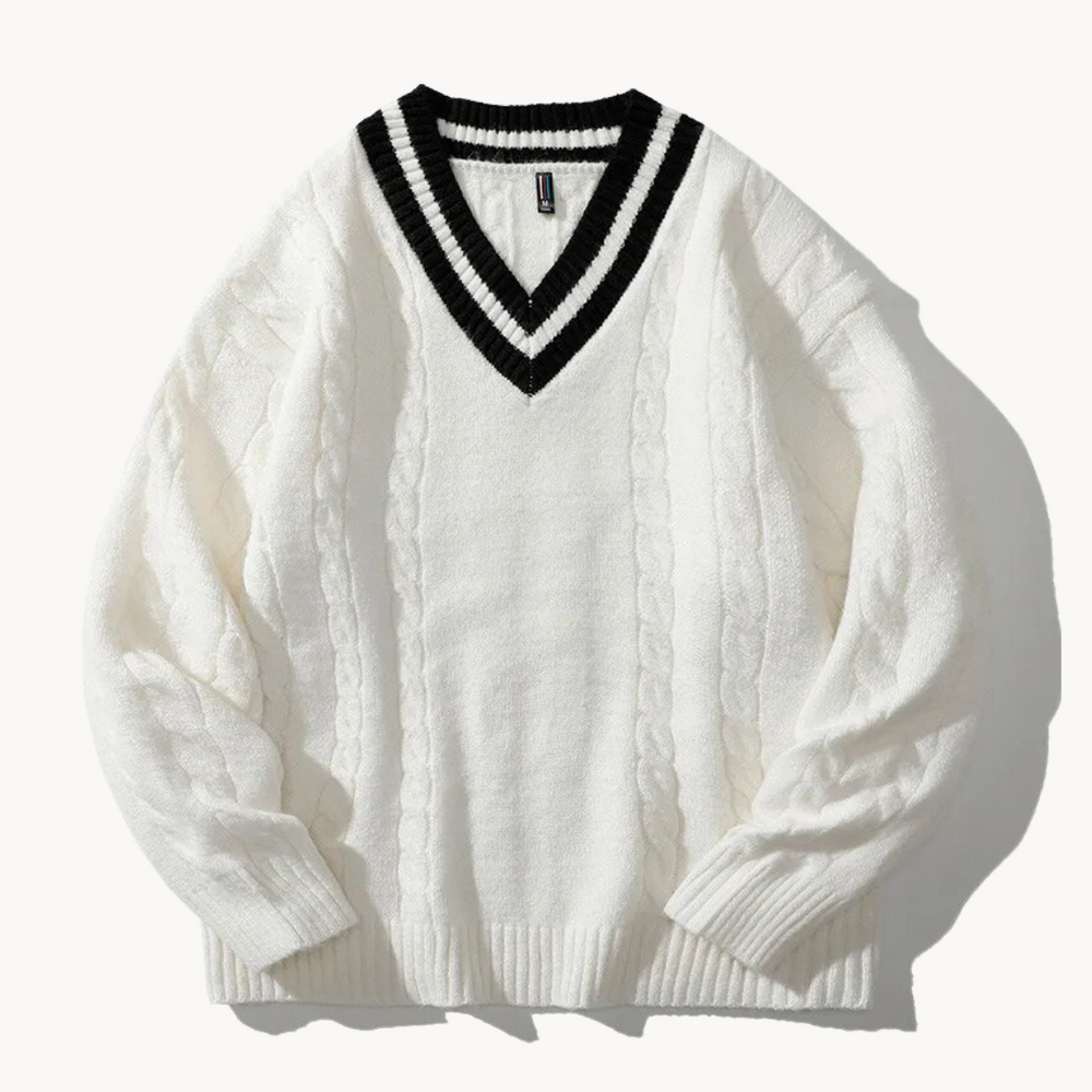 Oversized Knitted V-Neck - Sweater CASA LARO MEN