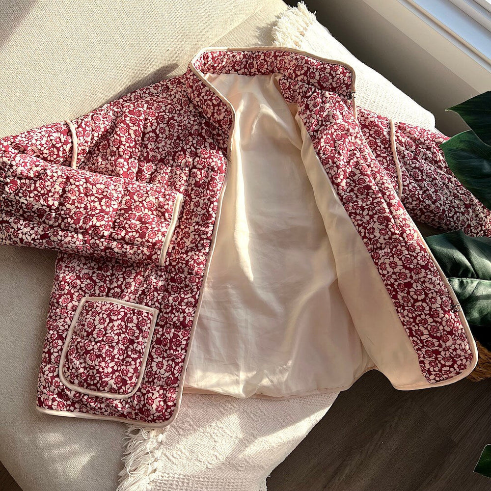 Pastel Floral Print Lightweight - Coat CASA LARO