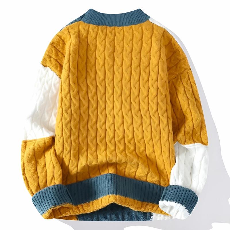 Patchwork Knit Pullover - Sweater CASA LARO
