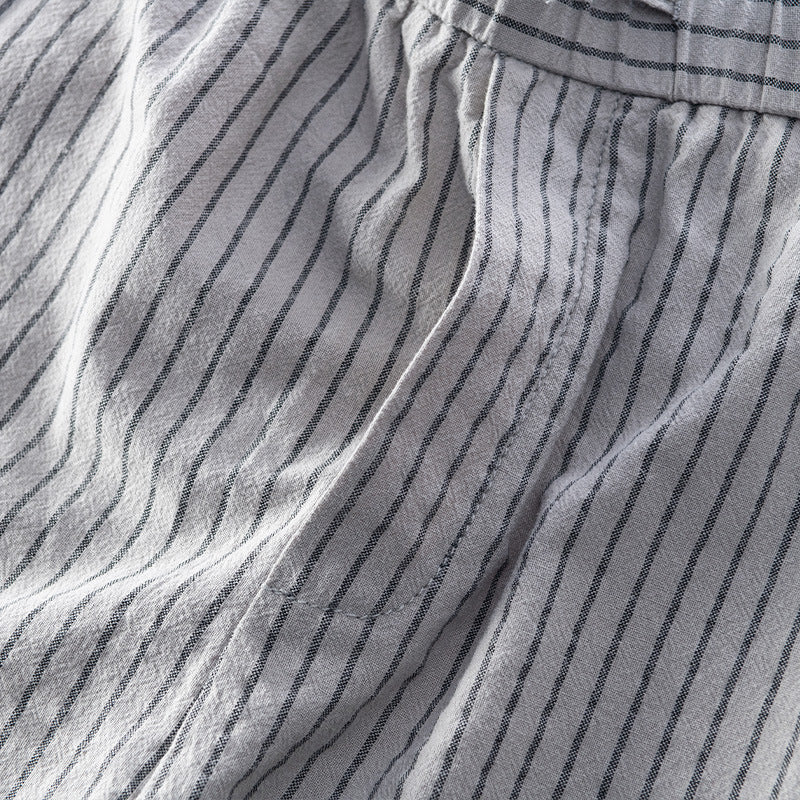 Pinstripe Cotton Tailored - Trousers CASA LARO MEN