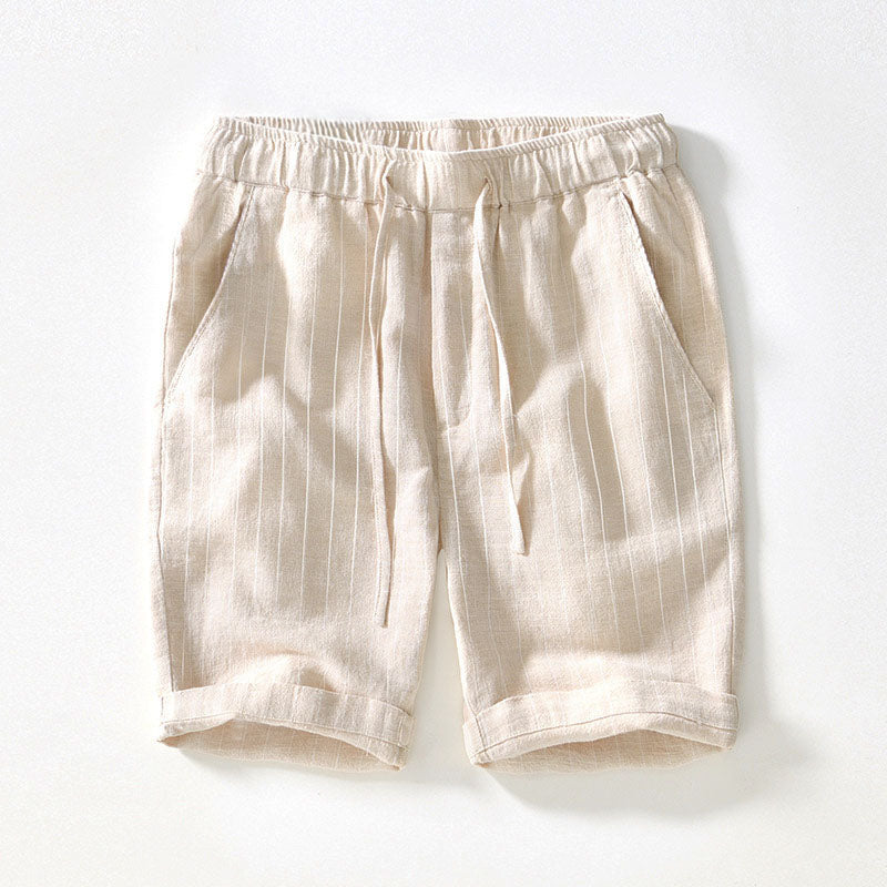 Pinstripe Linen - Shorts CASA LARO MEN