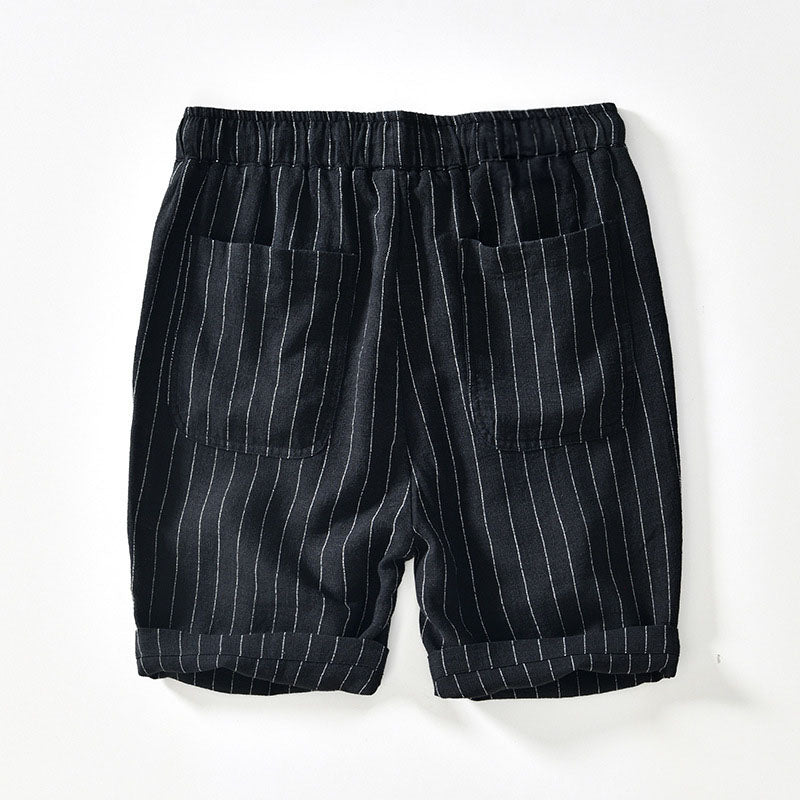Pinstripe Linen - Shorts CASA LARO MEN
