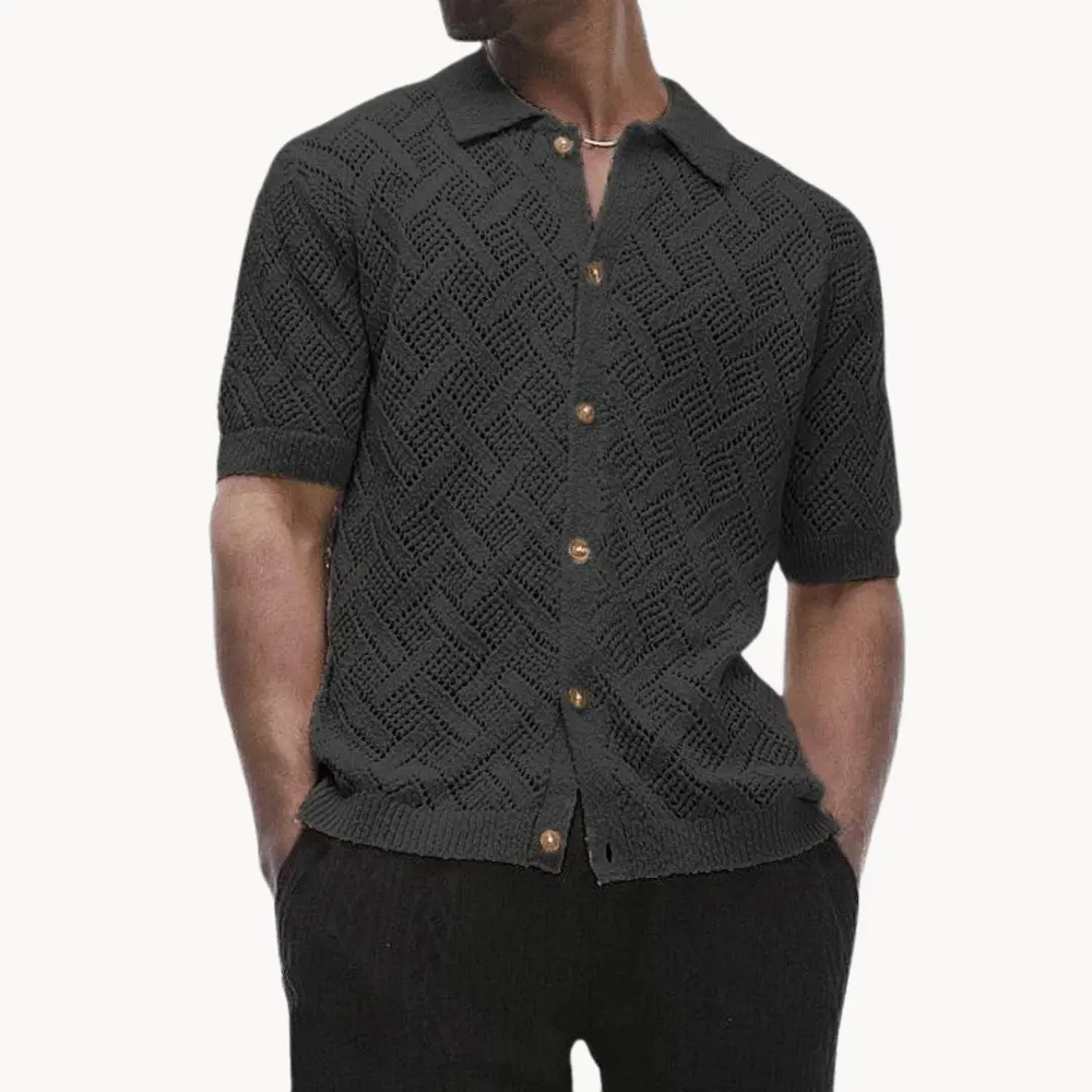 Polo Collar Knit - Cardigan CASA LARO