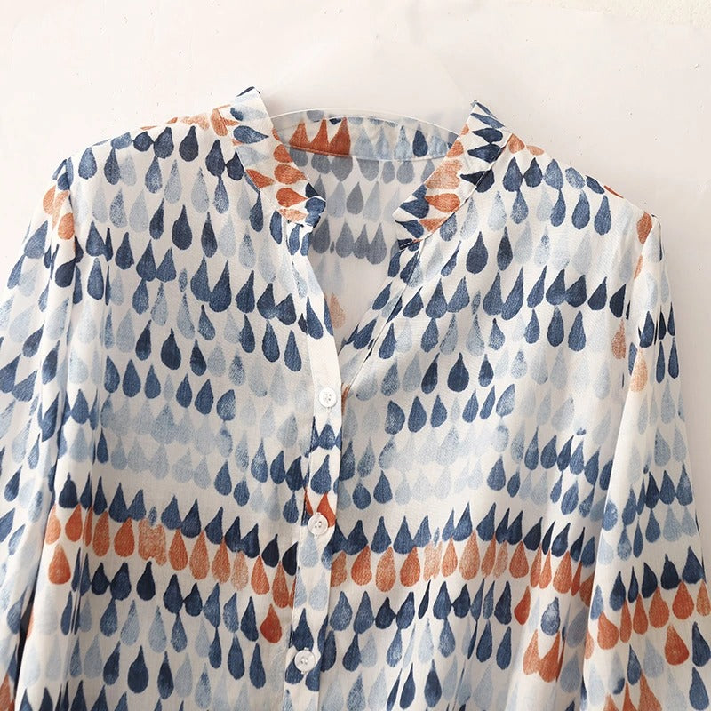 Printed Linen - Blouse CASA LARO