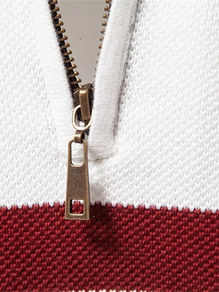 Quarter-Zip Jumper Sweater - Casa  Laro CASA LARO