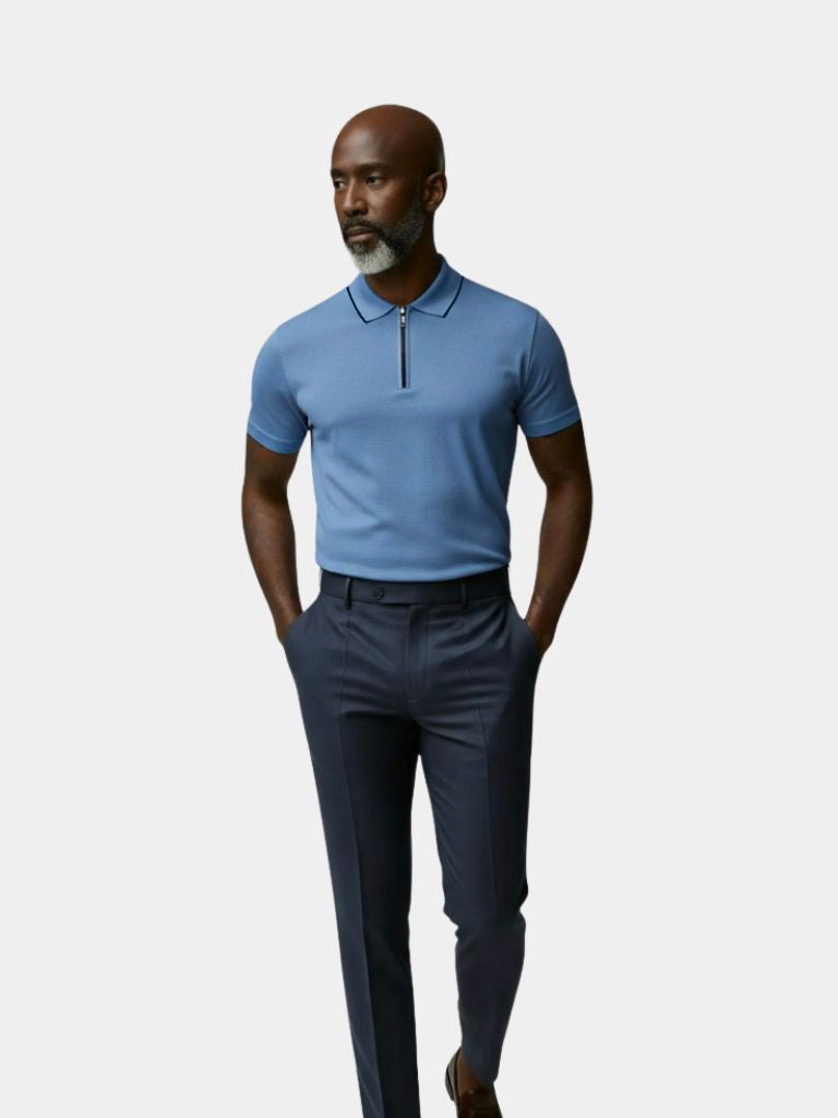 Regis Quarter Zip Polo – Casa  Laro CASA LARO