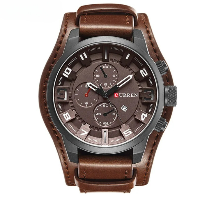 Revincio - Stainless Steel Black Dial Chronograph Watch CASA LARO MEN