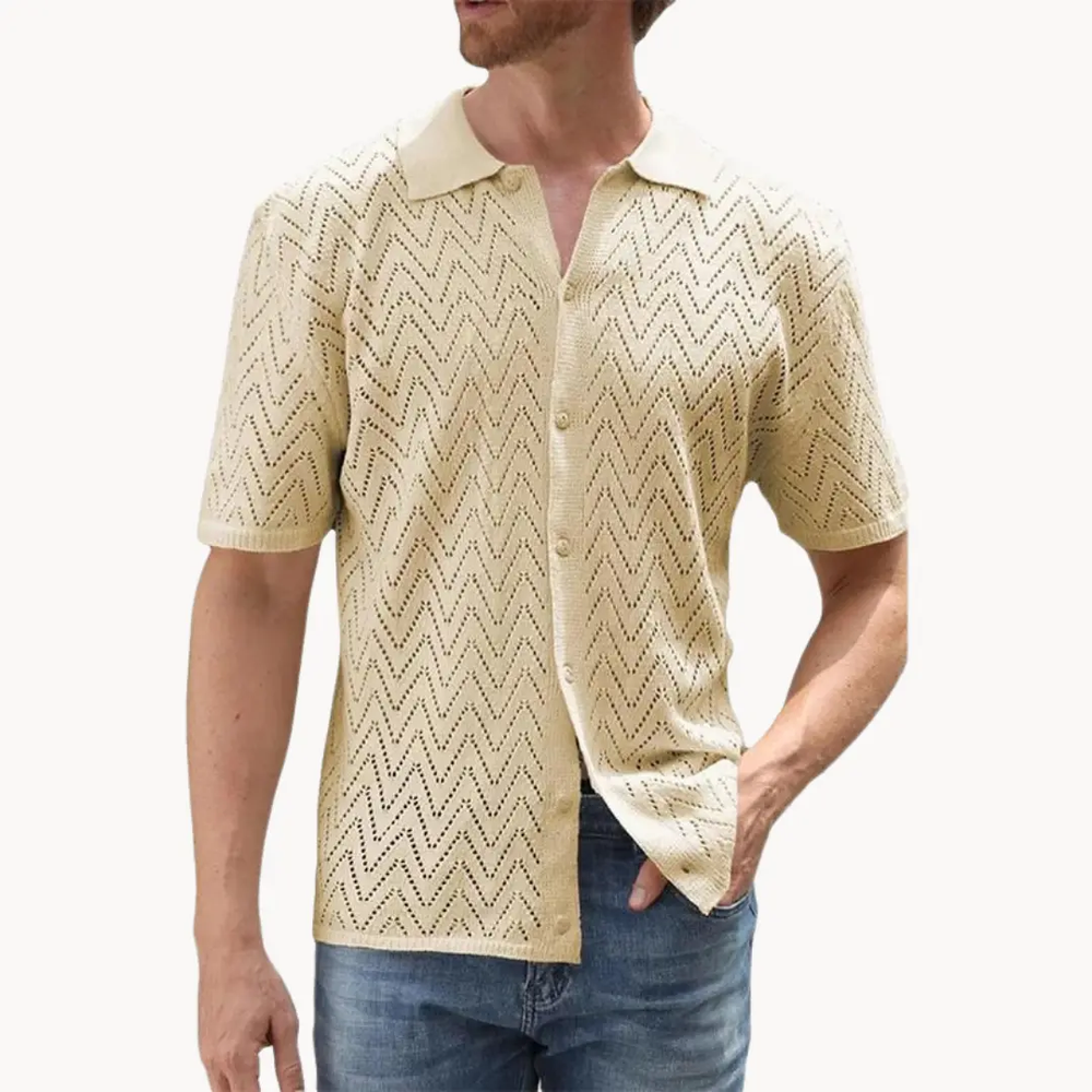 Ribbed Knit Crewneck - T-Shirt CASA LARO