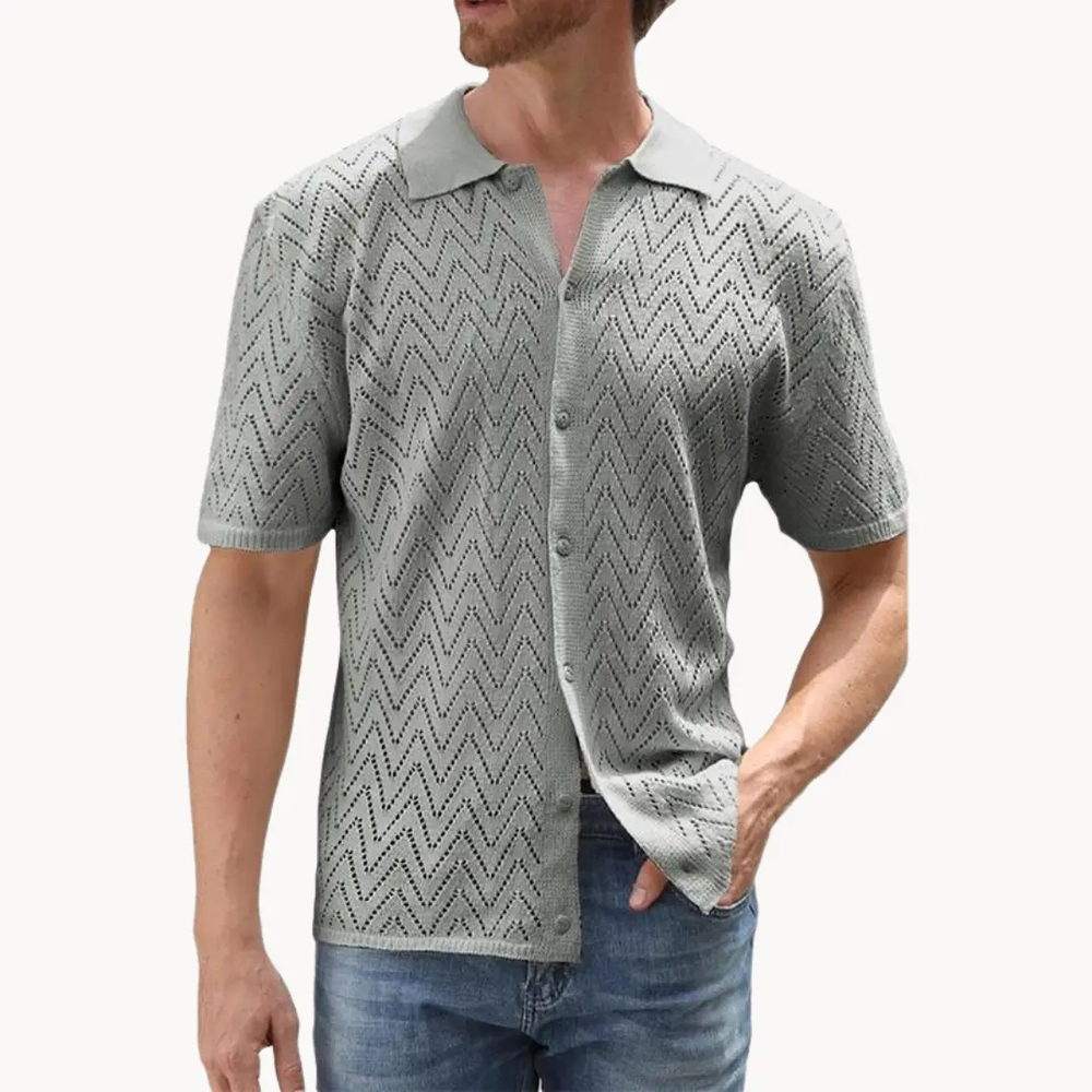 Ribbed Knit Crewneck - T-Shirt CASA LARO