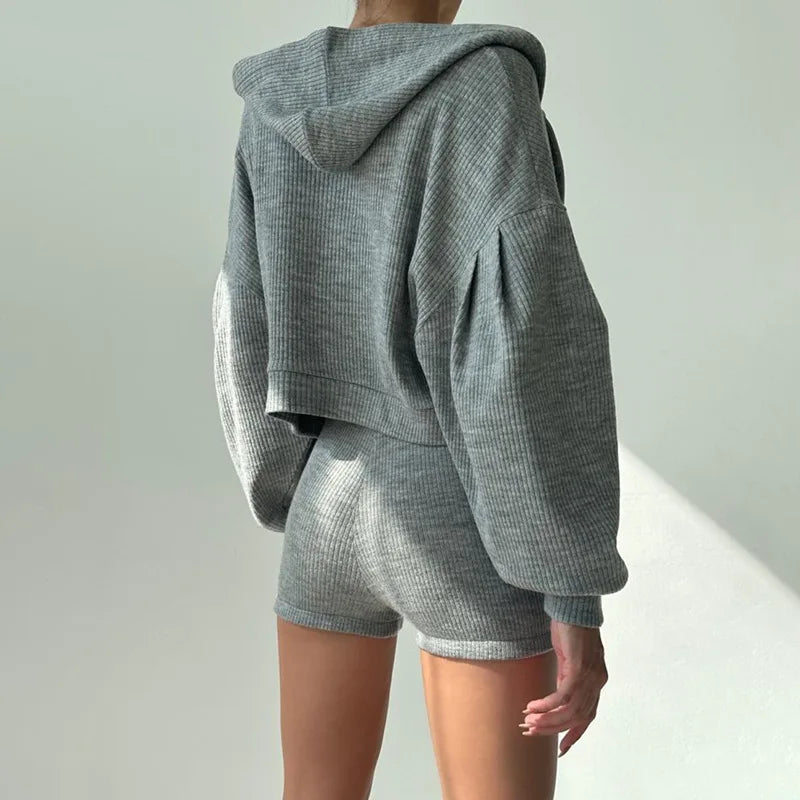 Ribbed Knit Loungewear - Two-Piece Set CASA LARO