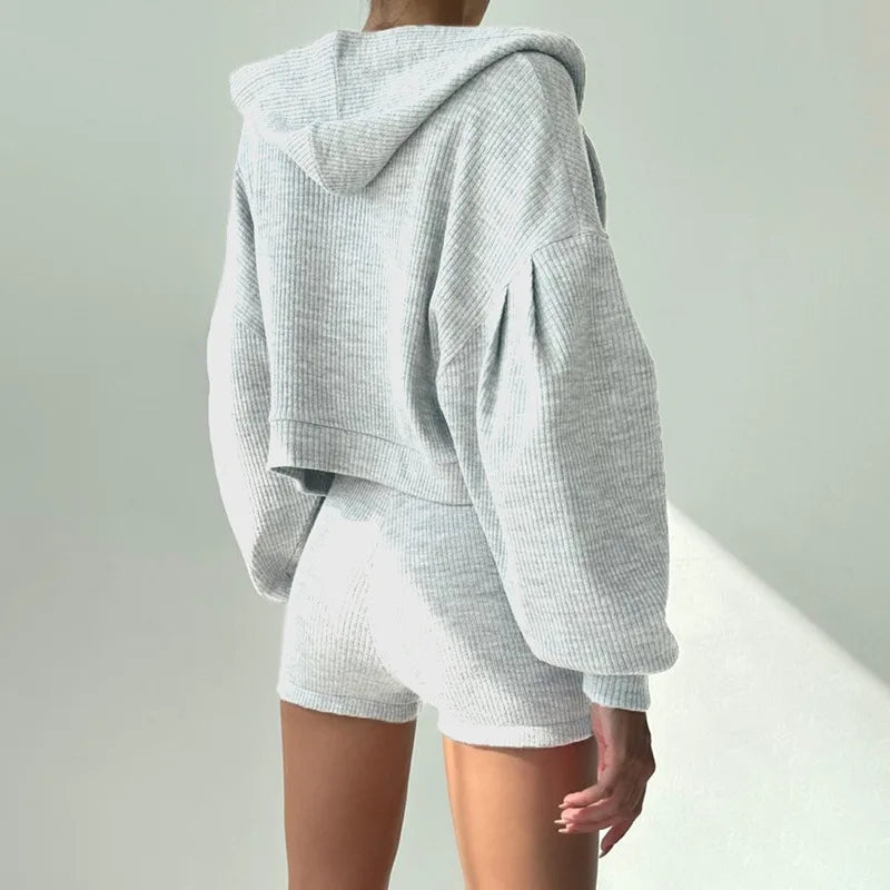 Ribbed Knit Loungewear - Two-Piece Set CASA LARO