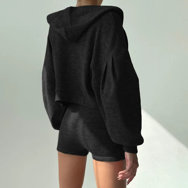 Ribbed Knit Loungewear - Two-Piece Set CASA LARO