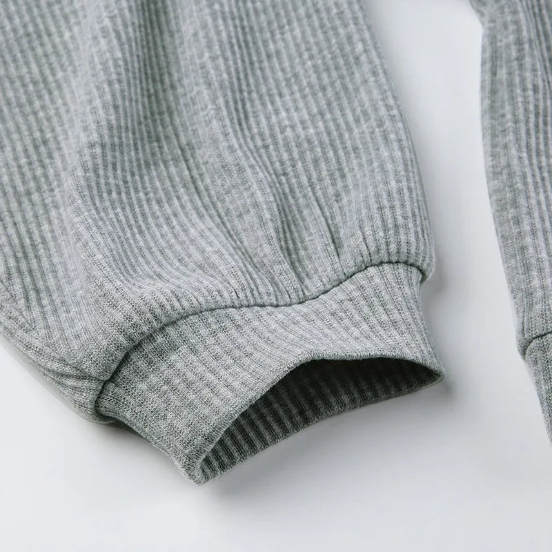 Ribbed Knit Loungewear - Two-Piece Set CASA LARO