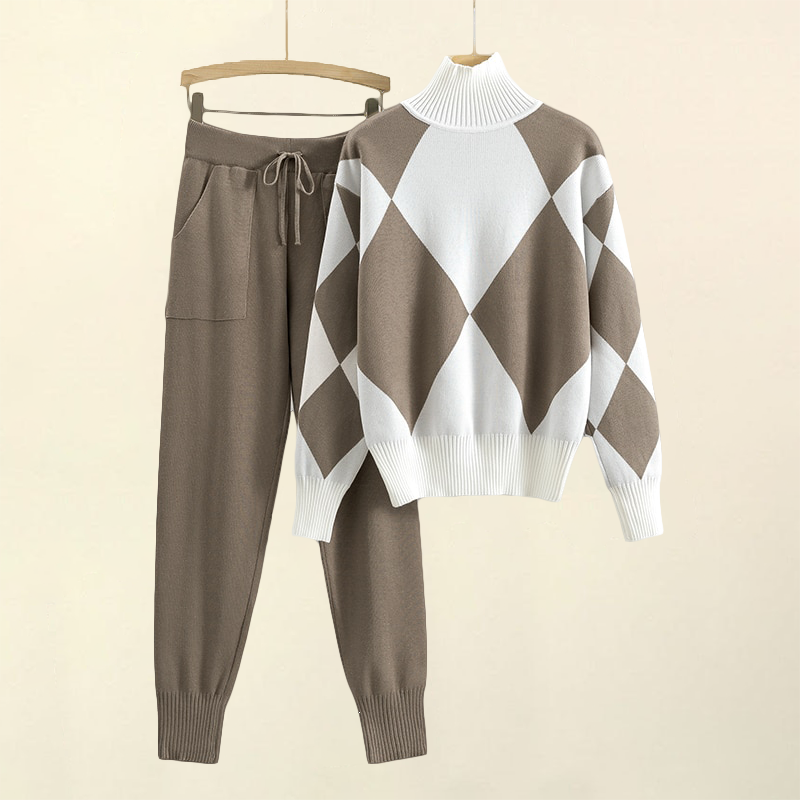 Ribbed Knit Two-Piece - Two-Piece Set CASA LARO