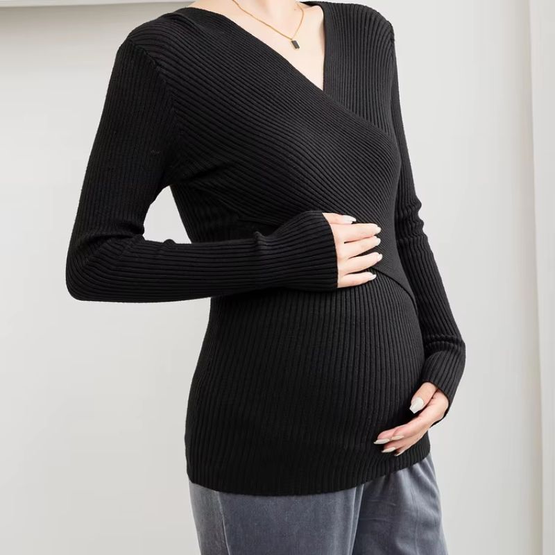 Ribbed Maternity Pullover - Sweater CASA LARO