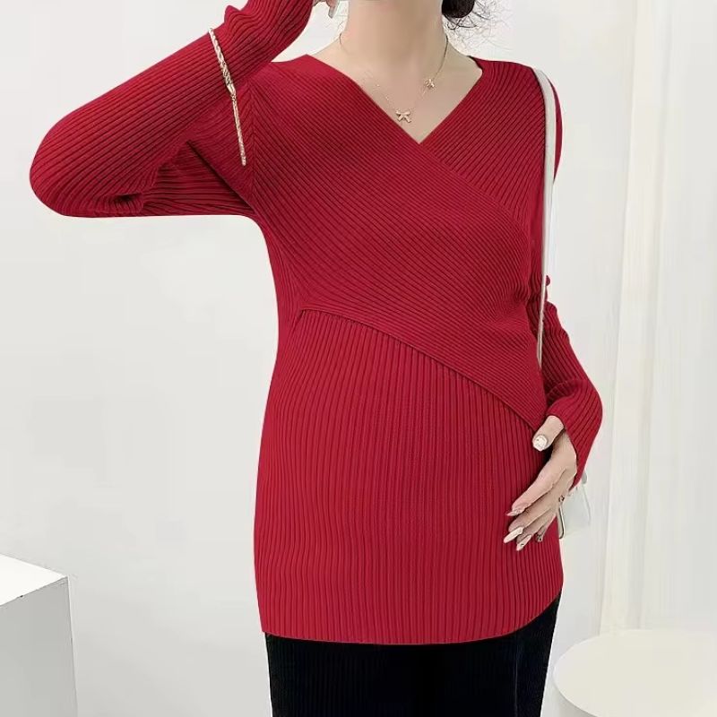 Ribbed Maternity Pullover - Sweater CASA LARO