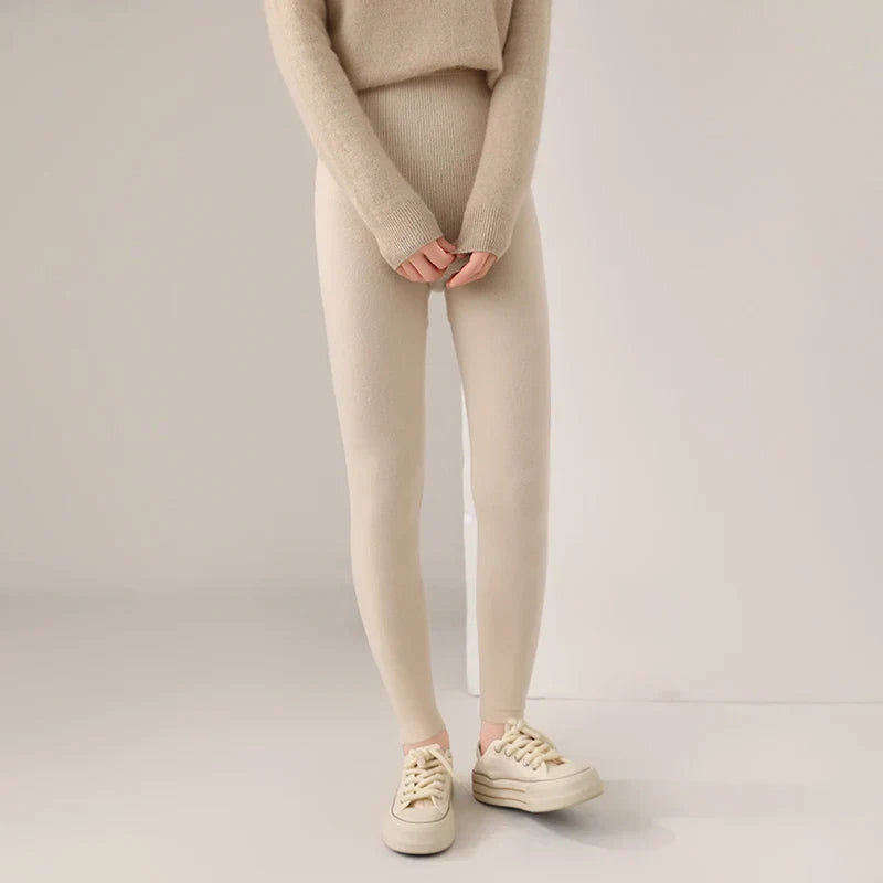 Ribbed Wool - Leggings CASA LARO