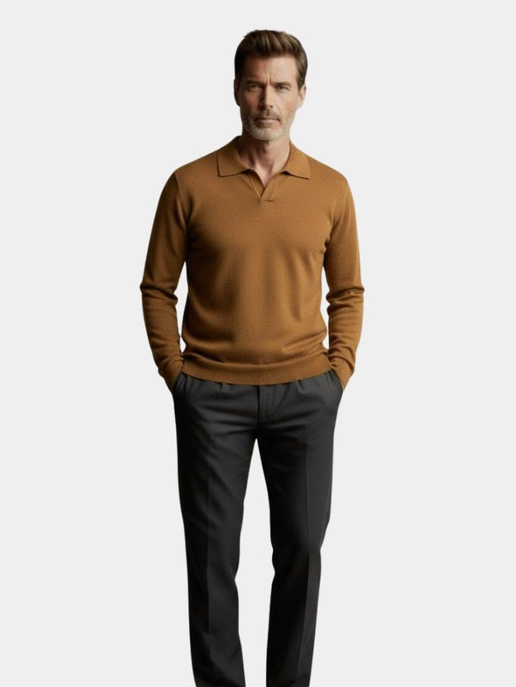 Royal Comfort Long Sleeve Polo - Casa  Laro CASA LARO