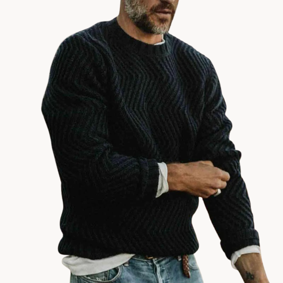 Rune Relaxed Crewneck Knit - Sweater CASA LARO MEN