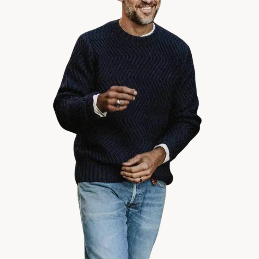 Rune Relaxed Crewneck Knit - Sweater CASA LARO MEN
