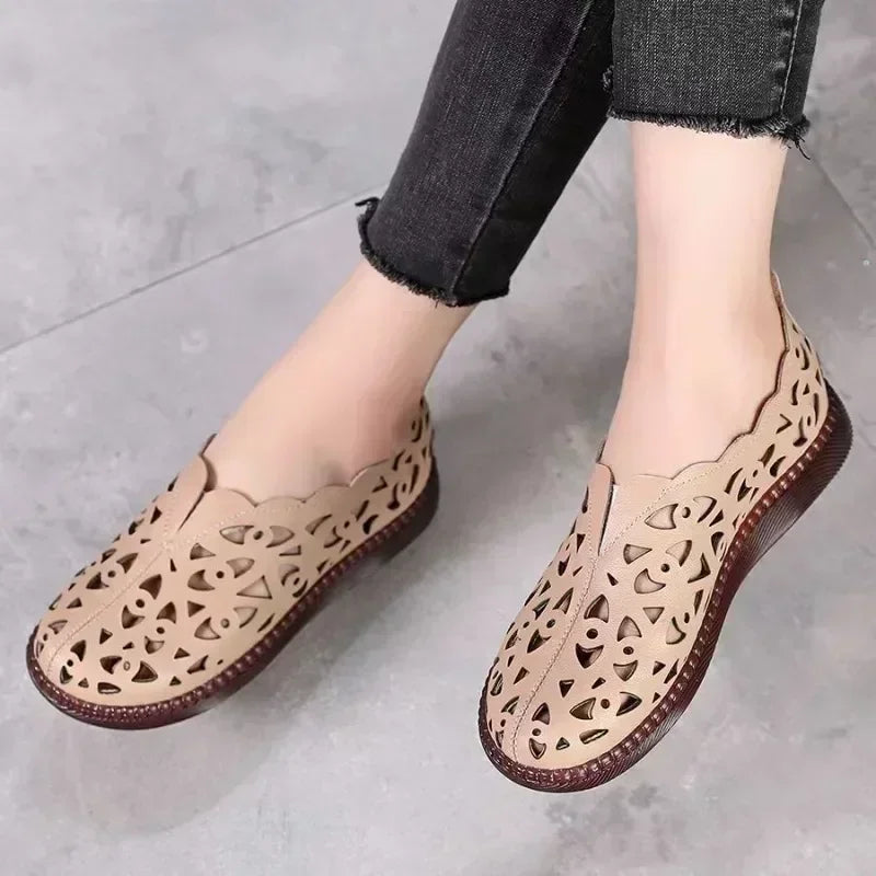 Sage Leather Comfort - Flats CASA LARO WOMEN