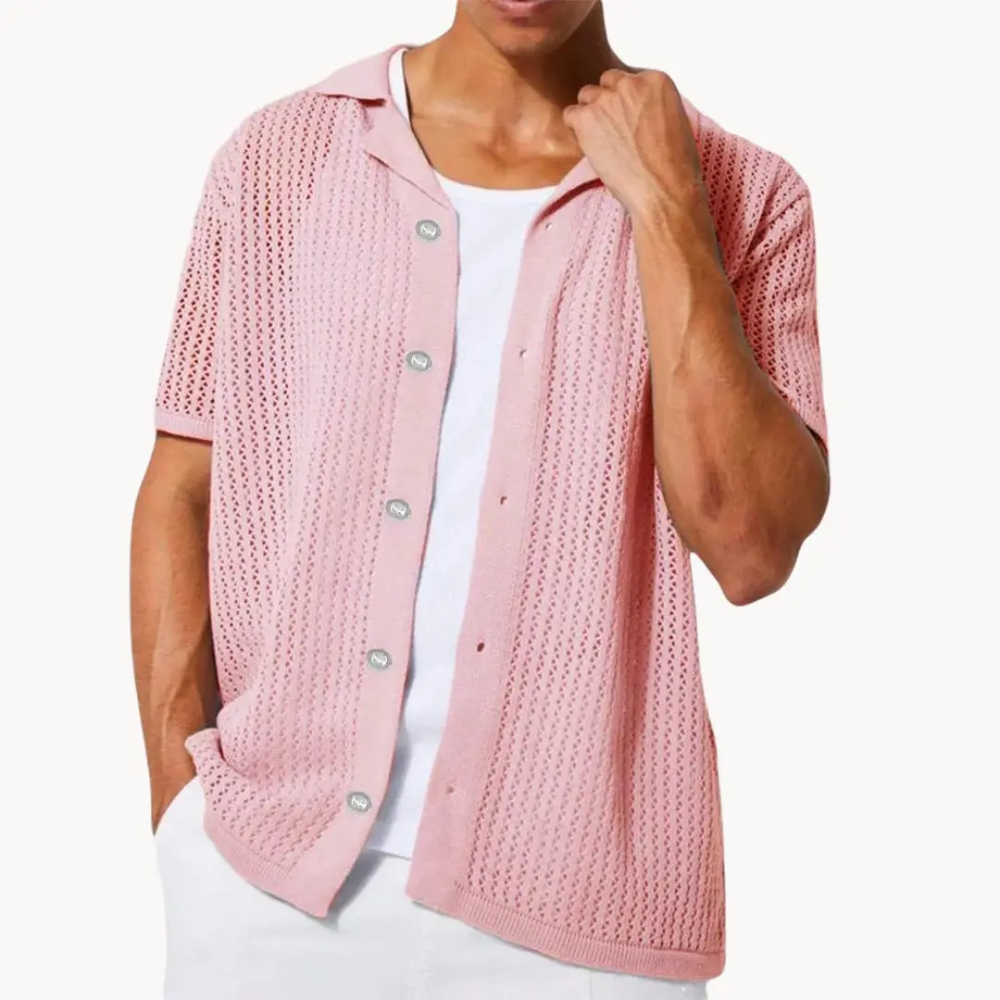 Sahara Mesh Full Placket - Polo CASA LARO