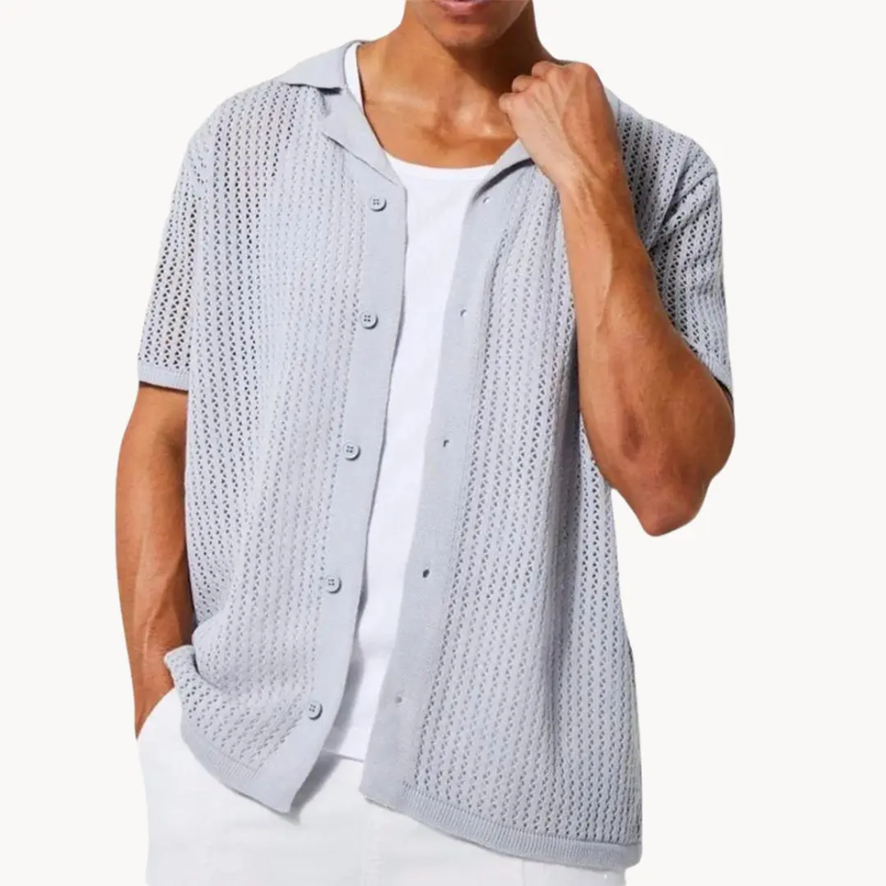 Sahara Mesh Full Placket - Polo Shirt CASA LARO